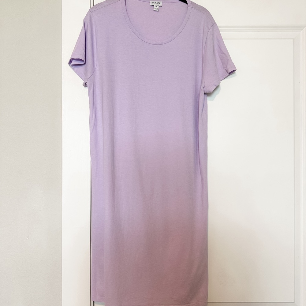 J. Crew Lavender Tee Shirt Dress, Size Medium